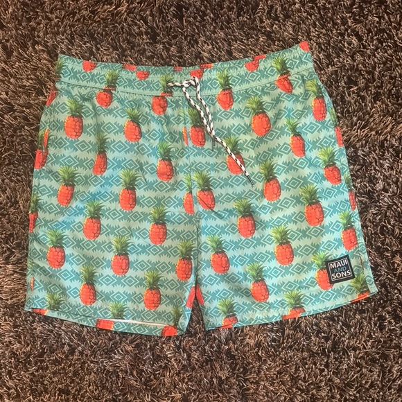Maui and Sons Other - Maui & Sons‎ Pineapple Swim Shorts